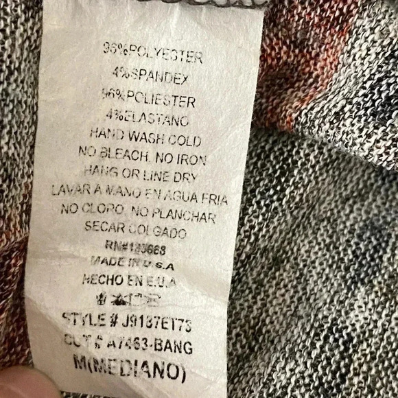 💥Multicolor Multi Print Long Sleeve Cardigan M - Picture 6 of 7